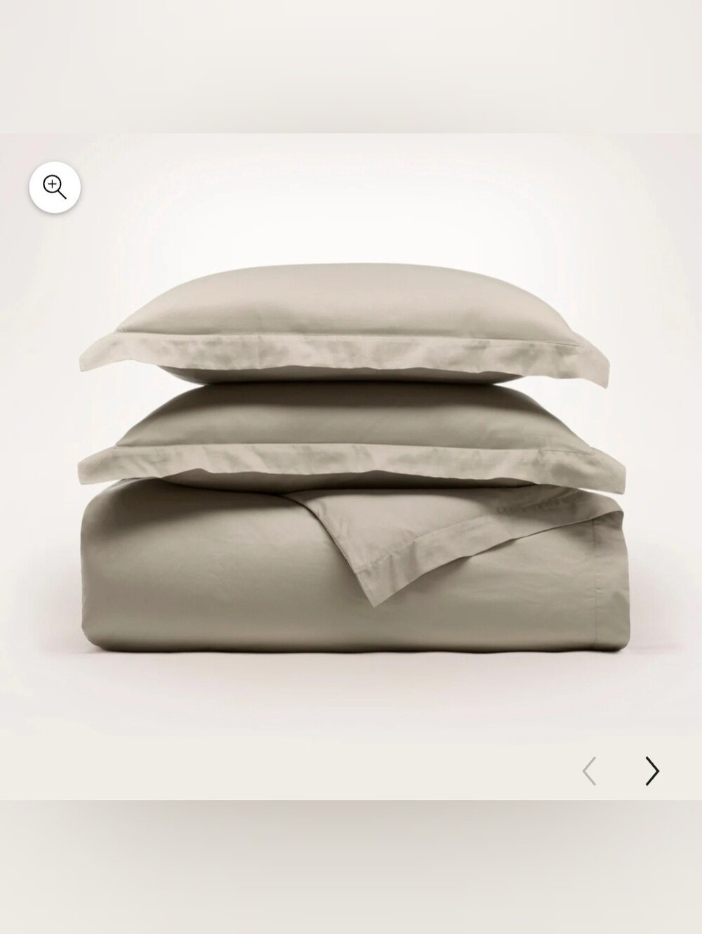 Boll & Branch Signature Hemmed Organic Cotton QUEEN Duvet Cover & Shams Set